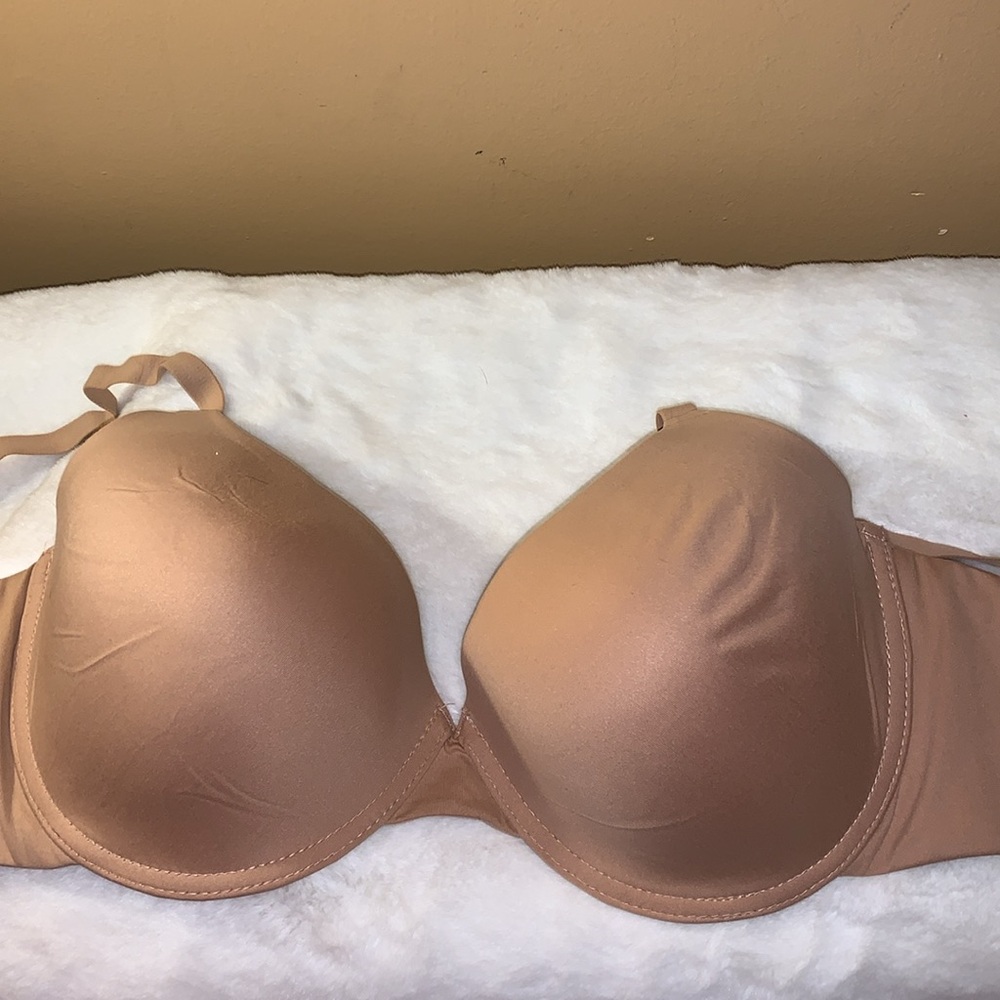 🦜 ANNE KLEIN T-Shirt Bra 2-Pack Floral & Nude NWT 42D - Picture 10 of 13